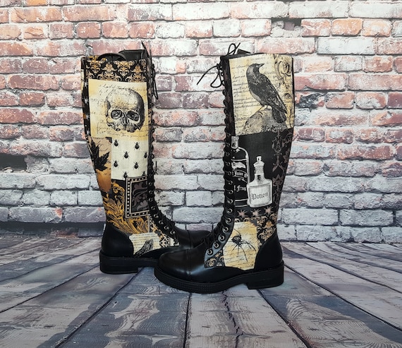 brown steampunk boots