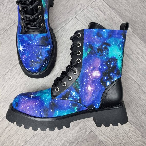 Zapatos Galaxy botas cuero sintético tierra zapatos | Etsy México