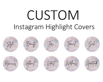 Instagram Highlight Covers, Custom Highlight Icons, Created With Your Words, Instagram Branding