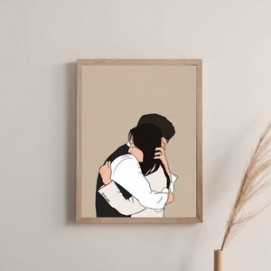 Reina de las Lágrimas [Abrazo] Kdrama Korean Fanart 눈물의 여왕 Imprimir