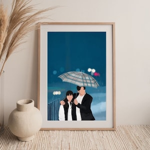 Veinticinco Veintiuno (Paraguas) Kdrama Coreano Nam Joo Hyuk Kim Tae Ri Fanart 스물다섯 스물하나 Imprimir