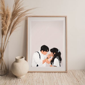 Twenty Five Twenty One (Crème glacée) Drame dramatique coréen Nam Joo Hyuk Kim Tae Ri Fanart 스물다섯 스물하나 Impression