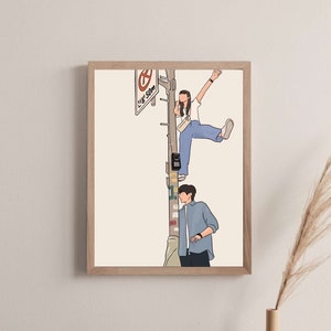Impresión de Lovely Runner [Lamppost] - Kdrama Korean Fanart 선재 업고 튀어 Kim Hyeyoon Byeon Wooseok