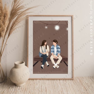 Nuestra querida flor de verano Kdrama Art Print coreano Choi Woosik Kim Dami Fanart 그 해 우리는