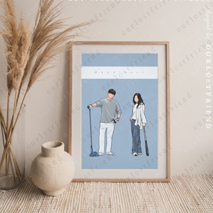 Impresiones artísticas del Kdrama Happiness Blue, arte de fan de Park Hyungsik Han Hyojoo, impresión de 해피니스