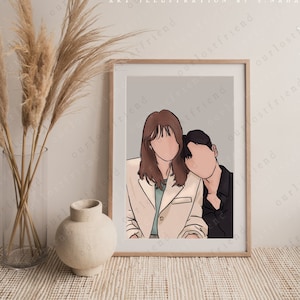 Sin embargo KDrama Art Print ~ Drama coreano 빈센조 Song Kang Han So Hee
