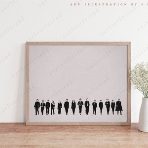 Vincenzo 'Cassano Family' KDrama Art Print ~ Drama coreano 빈센조 Song JoongKi Jeon YeoBeen