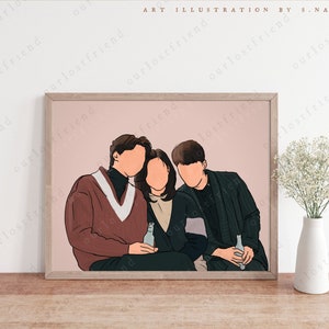 Goblin Weather Kdrama Art Prints Coreano Ji Eun Tak Gon yoo Go Fun Kim Shin Fanart 괜찮아 A4 Print