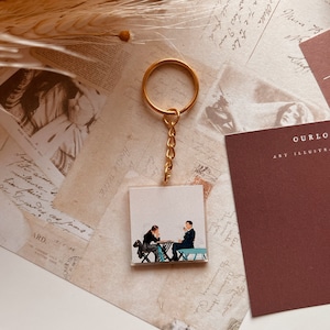 Llavero Vincenzo Coffee Date - KDrama Korean Drama 빈센조 Song JoongKi Jeon YeoBeen Keyring Charm