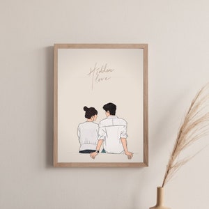 Hidden Love Cdrama Korean Fanart Art Poster Print