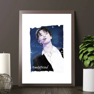 BTS Jimin Fake Love Print Poster 갩كuleum Love Yourself Rahmen KPOP Home Decor Kunst Geschenkidee Digitaldruck Bild 2