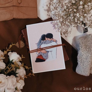Start-Up KDrama Hug Art Print ~ Drama coreano Bae Suzy Nam Joo Hyuk Fanart 스타트업