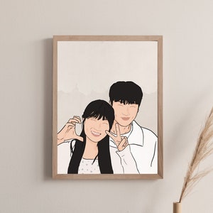 Impresión de corredor encantador - Kdrama Korean Fanart 선재 업고 튀어 Kim Hyeyoon Byeon Wooseok