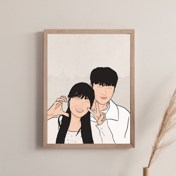 Lovely Runner Print - Kdrama Korean Fanart 선재 업고 튀어 Kim Hyeyoon Byeon Wooseok