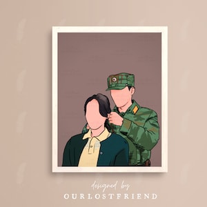 Crash Landing On You Hair-Tie Kdrama Art Print Drama Coreano 사랑의 불시착