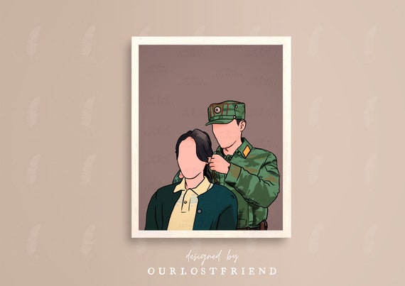 Crash Landing On You Hair-Tie Kdrama Art Print Korean Drama 사랑의 불시착