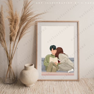 Doom a tu servicio 2 KDrama Art Print ~ Drama coreano 어느 날 우리 집 현관으로 멸망이 들어왔다 Park Bo-young Seo In-Guk