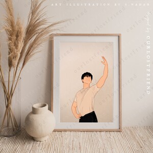 Navillera (Mariposa) KDrama Art Print ~ Drama coreano 나빌레라 Song Kang