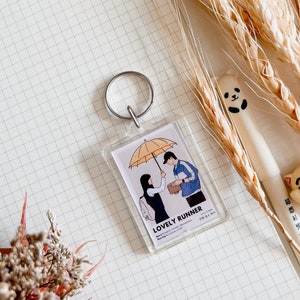 Lovely Runner Keychain [Umbrella] - Kdrama Korean Fanart Art Acrylic 선재 업고 튀어 Kim Hyeyoon Byeon Wooseok