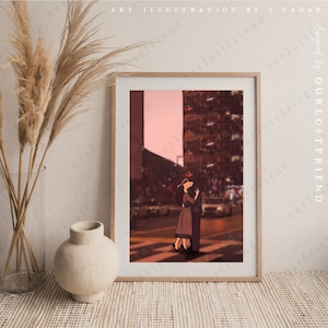 Ella nunca sabría KDrama Art Print ~ Drama coreano Rowoon Jin ah Fanart 선배, 그 립스틱 바르지 마요