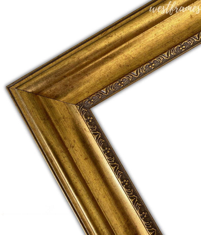 West Frames Stella Modern Vintage Ornate Gold Finish Wall Etsy