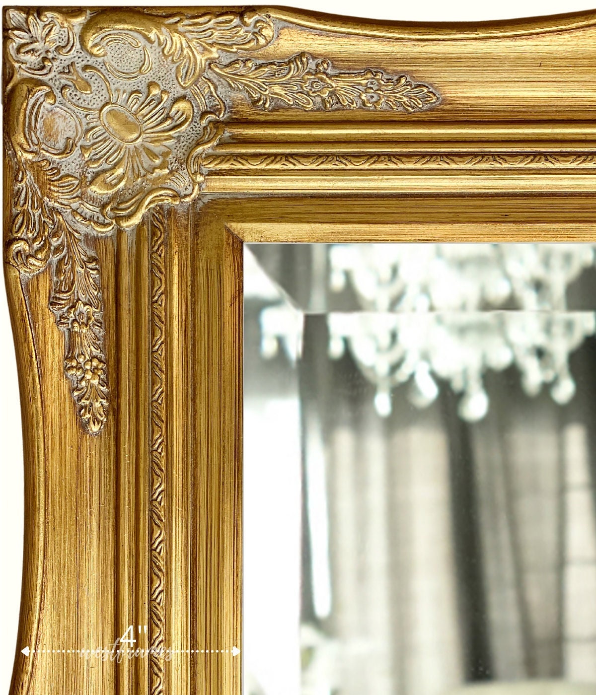 West Frames Georgiana Antique Gold French Ornate Baroque Framed