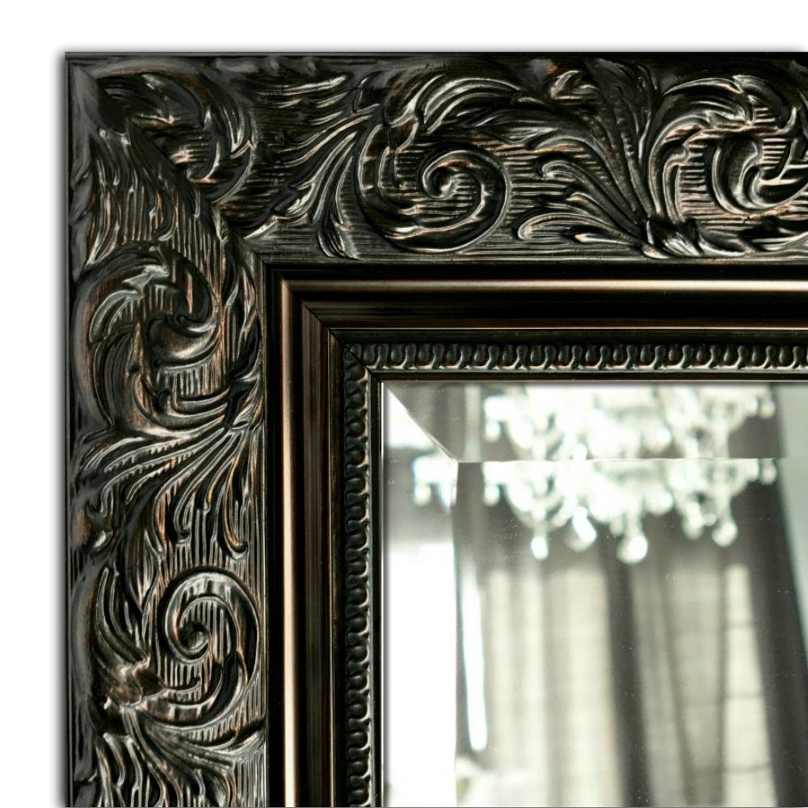 West Frames Bella French Ornate Embossed Antique Bronze Gold Etsy