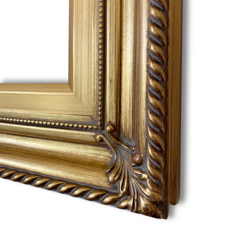 West Frames Gatsby Antique Gold Leaf Wood Baroque Picture Etsy