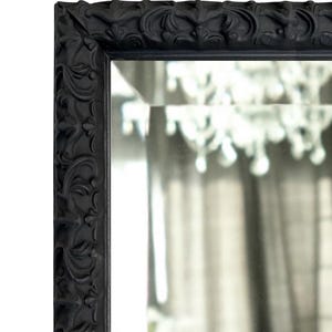 Countess Gothic Black Ornate Vintage Victorian Framed Wall Mirror, West Frames Neo-Baroque Mirror