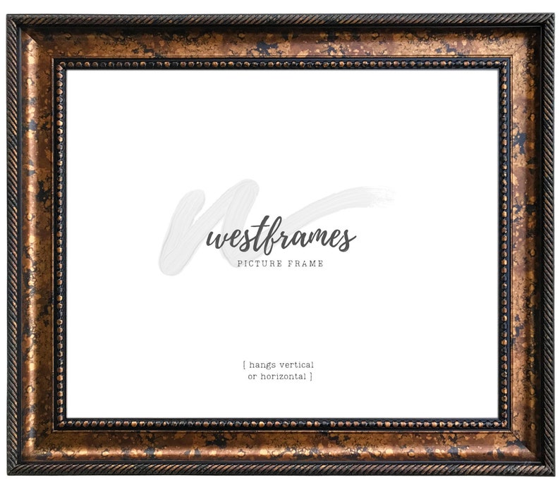 West Frames Santino Bronze Black Traditional Classic Wall Picture Frame 3.25" Wide