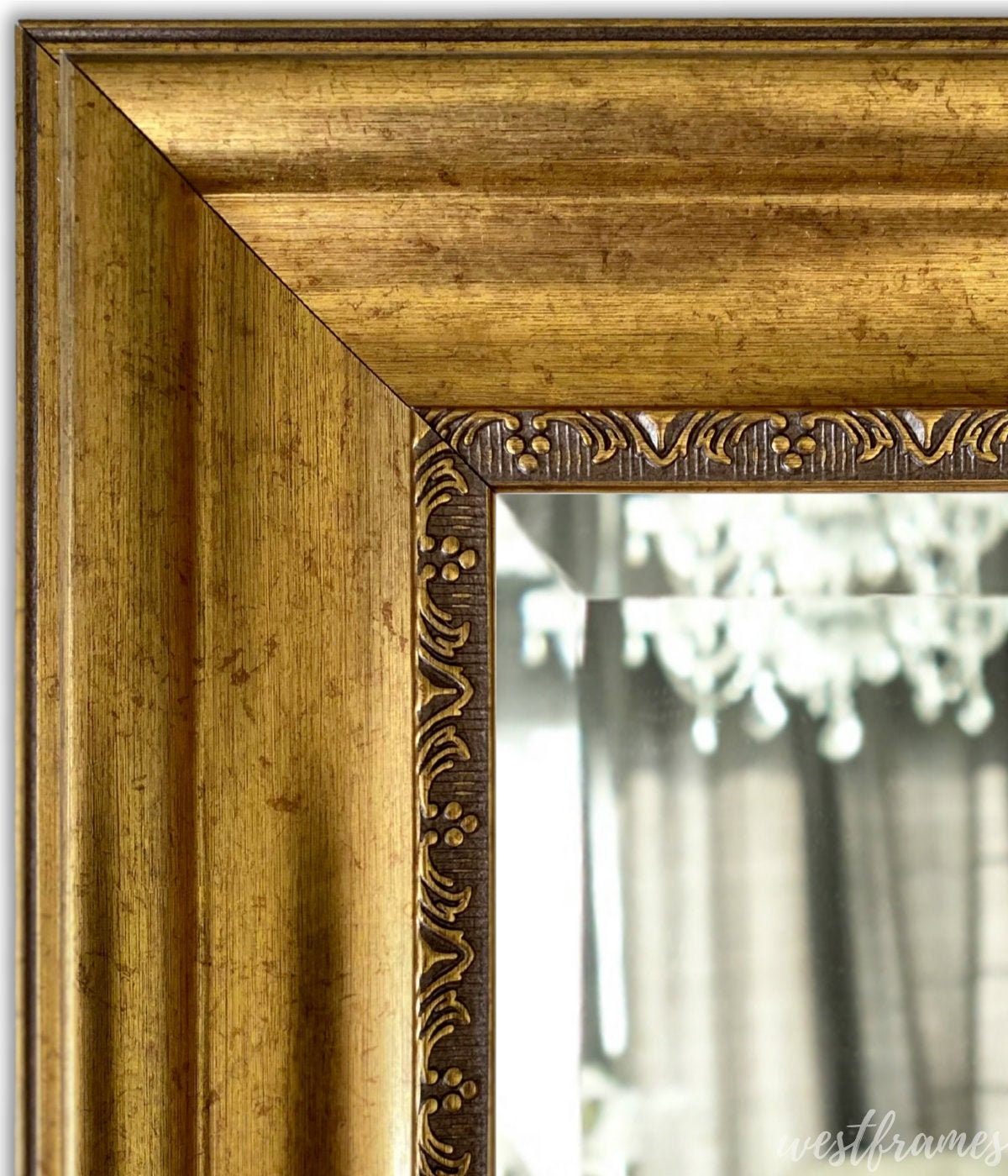 West Frames Stella Modern Vintage Gold Ornate Framed Wall -  Portugal