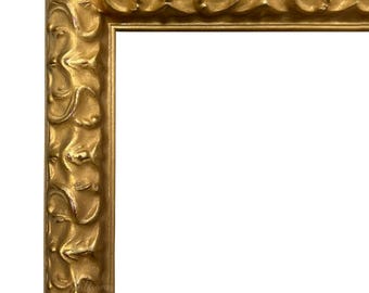 Gold Leaf Victorian Picture Frame, Ornate Wood Gallery Frame, West Frames Countess