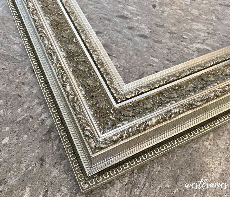 West Frames Elegance Ornate Embossed Wood Picture Frame Etsy