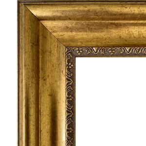 West Frames Stella Modern Vintage Ornate Gold Finish Wall Picture Frame 3" Wide