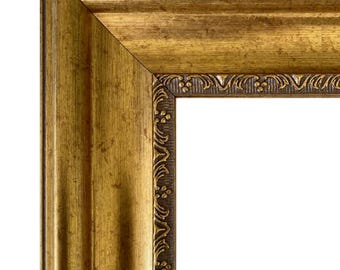 West Frames Stella Modern Vintage Ornate Gold Finish Wall Picture Frame 3" Wide