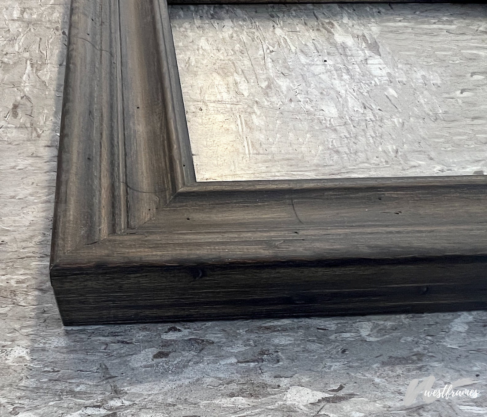 Farmhouse Distressed Rustic Gray Brown Wood Picture Frame, Canvas ...