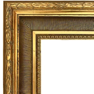 Antique Gold Ornate Wood Picture Frame 3.25&quot; Wide, West Frames Duchess Rococo Museum Gallery Wall Frame