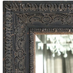 Frameless Smoked Antique Mirror. Antiqued Grey Glass Mirror With Cloudy,  Smokey Feel. Vintage-inspired Antique Wall Mirror. 