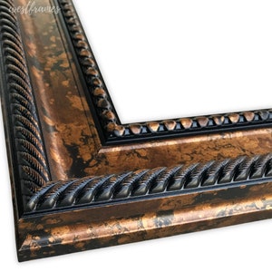 West Frames Santino Bronze Black Traditional Classic Wall Picture Frame 3.25" Wide