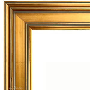 Gallery Antique Gold Leaf Wood Picture Frame, Canvas Painting Art Photo Frame 2&quot;, Custom Frames For Wall Art, West Frames Plein Air Frame