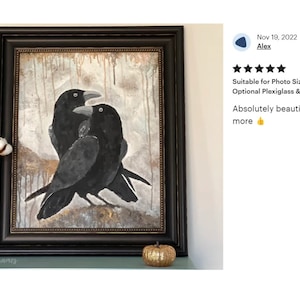 Distressed Black and Gold Wall Picture Frame, Canvas Art Photo Frame 3