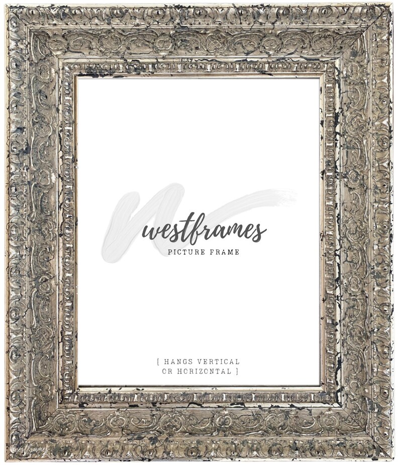 West Frames Parisienne Ornate Embossed Wood Picture Frame Etsy