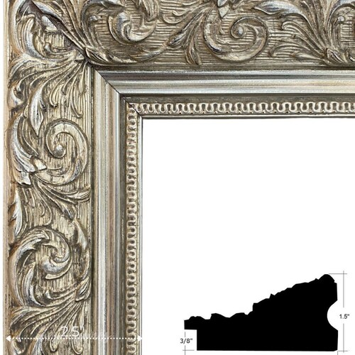 West Frames Elegance Ornate Embossed Wood Picture Frame Etsy