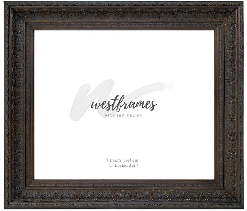 West Frames Elegance French Ornate Embossed Wood Picture Frame Etsy