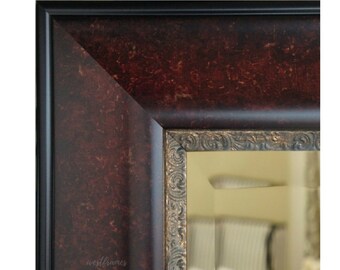 Handmade Wooden Mirror Frames 1 on 1 Free Copper Color Vintage