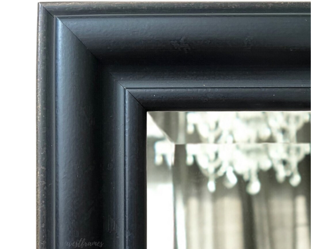 Rustic Vintage Black Gold Mirror, Vanity Bathroom Bedroom Home Decor ...