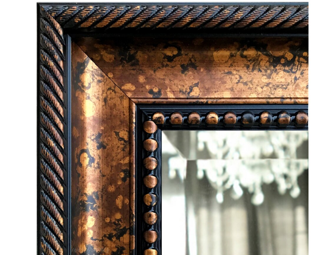 West Frames Santino Antique Accent Bathroom Vanity Framed Wall Mirror