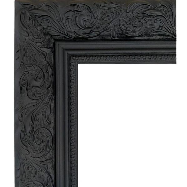 West Frames Bella Vintage Black French Ornate Embossed Wood Wall Picture Frame 2.5" Wide