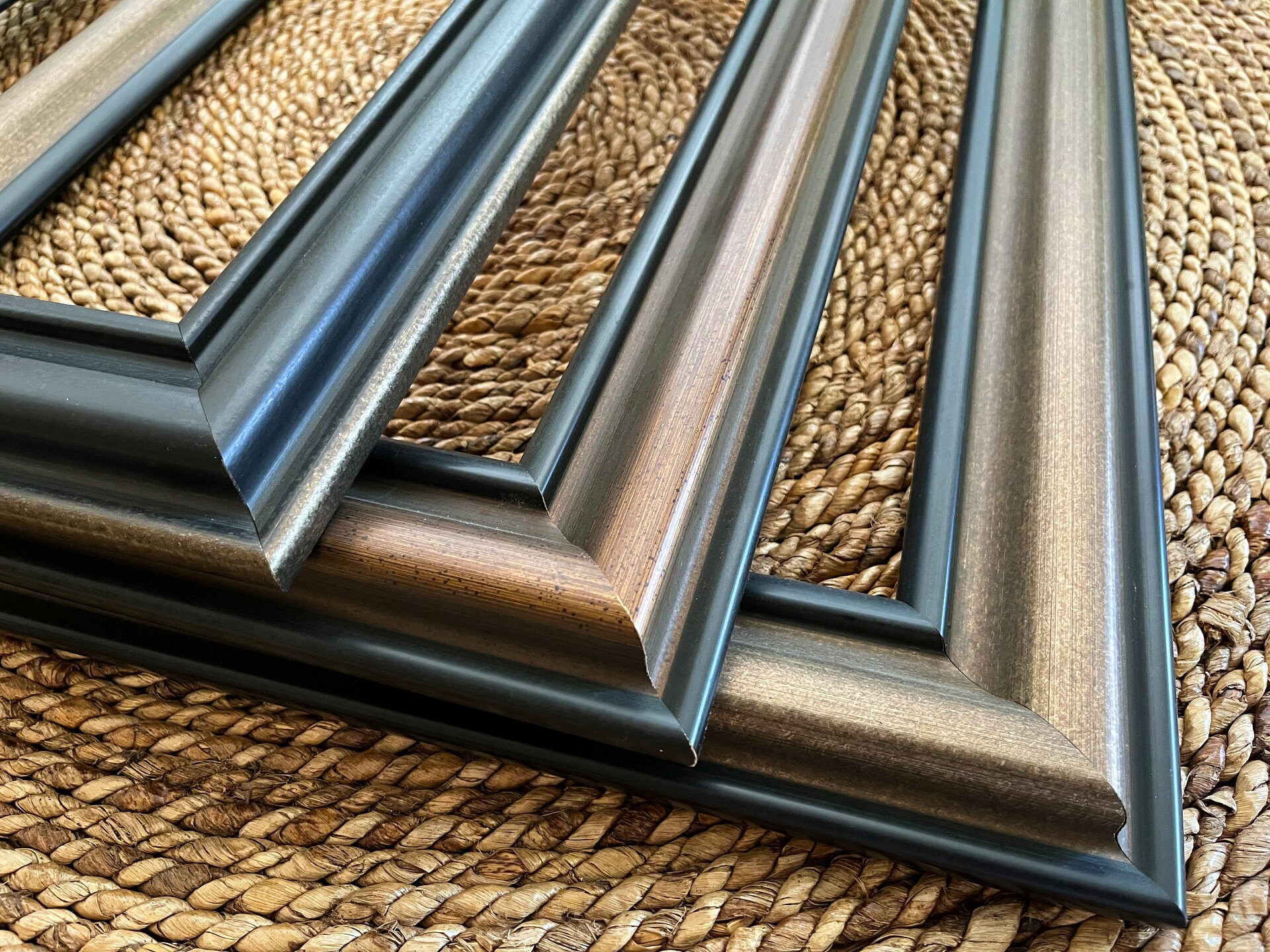 West Frames Vienna Rustic Vintage Gold Black Traditional Style Etsy