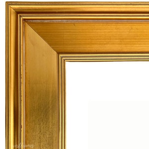 Gallery Antique Gold Leaf Wood Picture Frame, Canvas Painting Art Photo Frame 3&quot;, Custom Frames For Wall Art, West Frames Plein Air Frame
